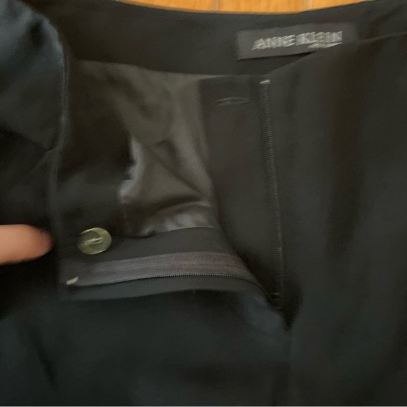 Anne Klein New York Women’s Wide Leg Black Trousers High Waist Size 10 - Picture 11 of 14